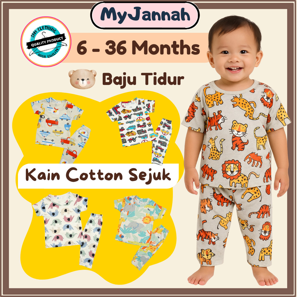 6931ade17950f_1764863457.jpg (6-30M) Baju Tidur Budak Lelaki Baju Baby Boy SDM Murah Baby Pyjamas Boy Kids Clothing Sleepwear T-Shirt Long Pant