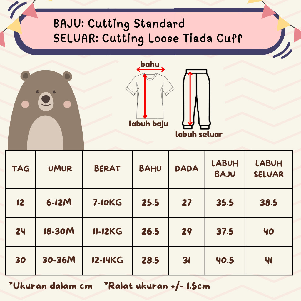 6931ade1e06e6_1764863458.jpg (6-30M) Baju Tidur Budak Lelaki Baju Baby Boy SDM Murah Baby Pyjamas Boy Kids Clothing Sleepwear T-Shirt Long Pant - Image 2
