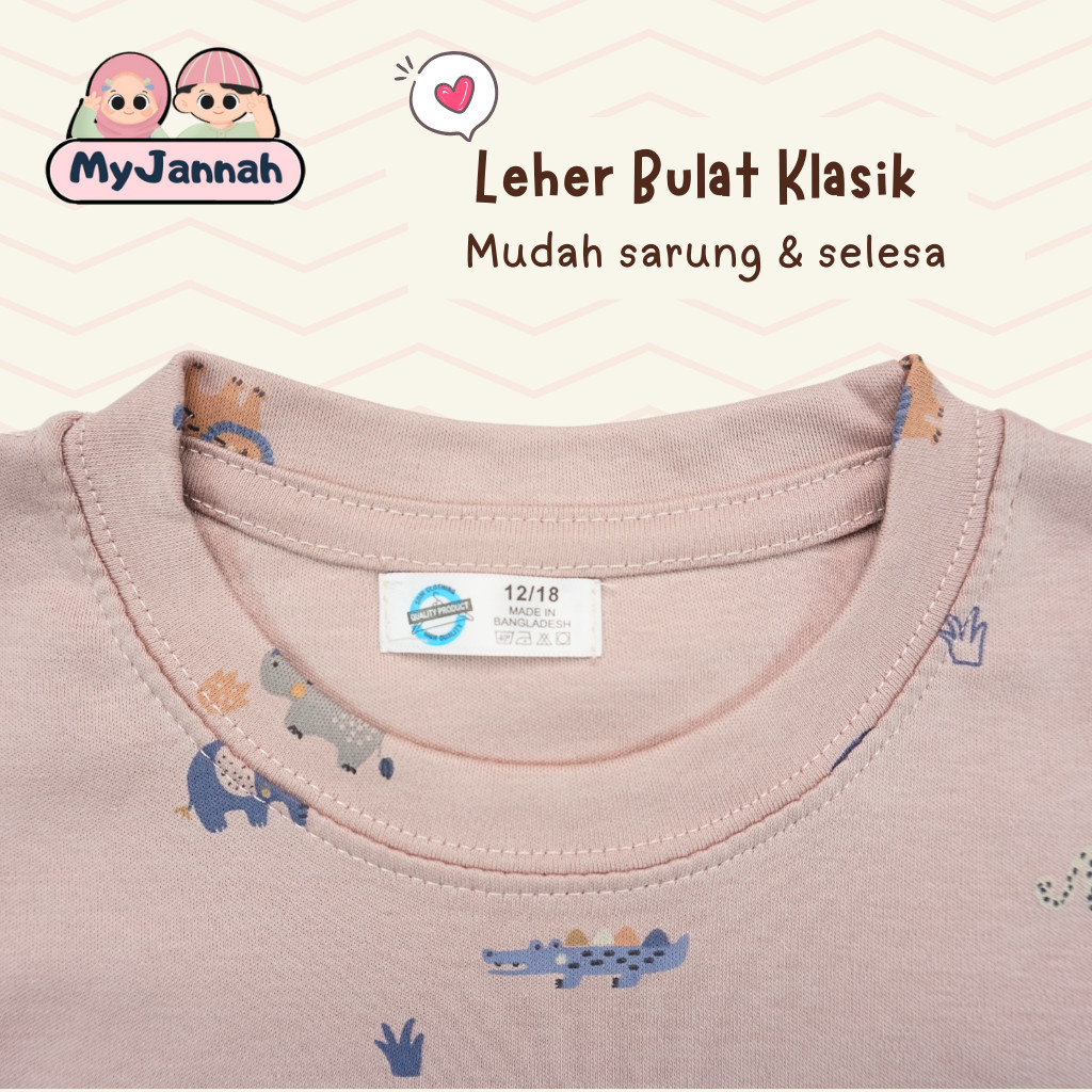 6931ade31f9b2_1764863459.jpg (6-30M) Baju Tidur Budak Lelaki Baju Baby Boy SDM Murah Baby Pyjamas Boy Kids Clothing Sleepwear T-Shirt Long Pant - Image 5